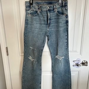 Gap mid rise flare jeans